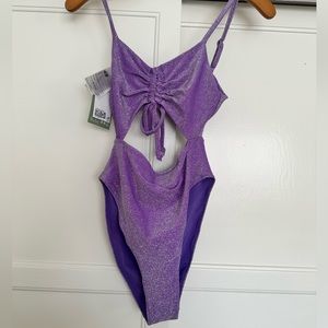 NEW with tags H&M Purple One-Piece Bathing Suit